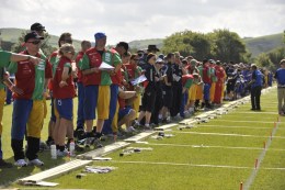 Dave looks on prior to the near disaster ...