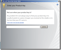 SP2010InstallProductKey