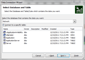 Figure 3 : Database Connection Dialog