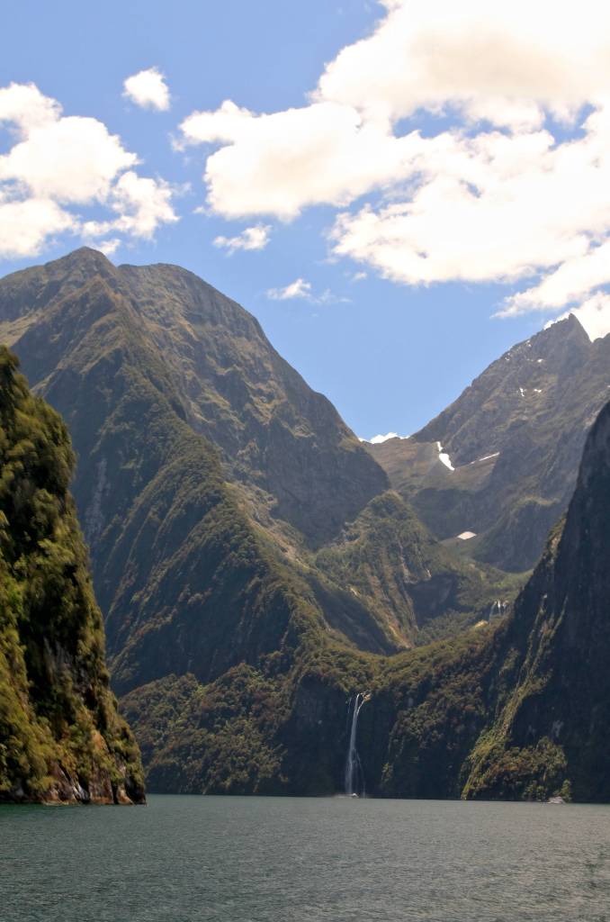 Hanging valley on Milford Sound
